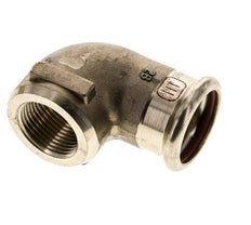 90-Grad-Winkel-Pressfitting - 28 mm Innengewinde & Rp 3/4'' Innengewinde - Kupferlegierung
