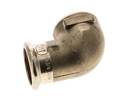 90-Grad-Winkel-Pressfitting - 28 mm Innengewinde & Rp 3/4'' Innengewinde - Kupferlegierung