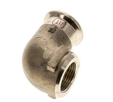 90-Grad-Winkel-Pressfitting - 28 mm Innengewinde & Rp 3/4'' Innengewinde - Kupferlegierung