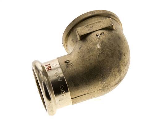 90-Grad-Winkel-Pressfitting - 28 mm Innengewinde & Rp 1'' Innengewinde - Kupferlegierung