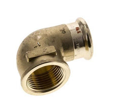 90-Grad-Winkel-Pressfitting - 28 mm Innengewinde & Rp 1'' Innengewinde - Kupferlegierung