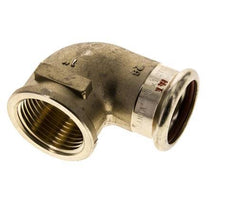 90-Grad-Winkel-Pressfitting - 28 mm Innengewinde & Rp 1'' Innengewinde - Kupferlegierung