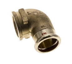 90-Grad-Winkel-Pressfitting - 28 mm Innengewinde & Rp 1'' Innengewinde - Kupferlegierung