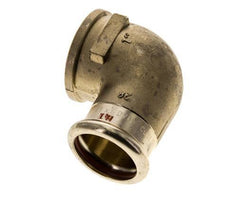 90-Grad-Winkel-Pressfitting - 28 mm Innengewinde & Rp 1'' Innengewinde - Kupferlegierung