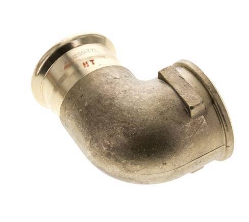 90-Grad-Winkel-Pressfitting - 42 mm Innengewinde & Rp 1-1/2'' Innengewinde - Kupferlegierung