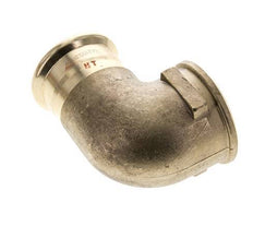 90-Grad-Winkel-Pressfitting - 42 mm Innengewinde & Rp 1-1/2'' Innengewinde - Kupferlegierung