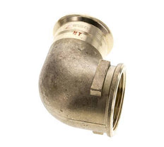 90-Grad-Winkel-Pressfitting - 42 mm Innengewinde & Rp 1-1/2'' Innengewinde - Kupferlegierung