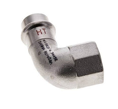 90-Grad-Winkel-Pressfitting - 18 mm Innengewinde & Rp 3/4'' Innengewinde - Edelstahl