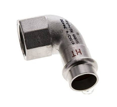 90-Grad-Winkel-Pressfitting - 18 mm Innengewinde & Rp 3/4'' Innengewinde - Edelstahl