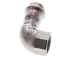 90-Grad-Winkel-Pressfitting - 22 mm Innengewinde & Rp 3/4'' Innengewinde - Edelstahl