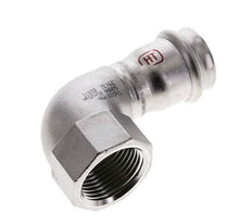 90-Grad-Winkel-Pressfitting - 28 mm Innengewinde & Rp 1'' Innengewinde - Edelstahl