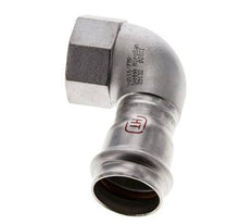 90-Grad-Winkel-Pressfitting - 28 mm Innengewinde & Rp 1'' Innengewinde - Edelstahl