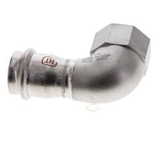 90-Grad-Winkel-Pressfitting - 28 mm Innengewinde & Rp 1'' Innengewinde - Edelstahl