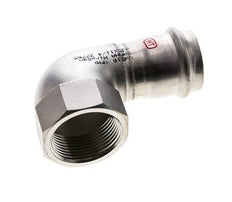 90-Grad-Winkel-Pressfitting - 35 mm Innengewinde & Rp 1-1/4'' Innengewinde - Edelstahl