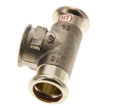 T-Pressfitting - 18mm Innengewinde & Rp 1/2'' Innengewinde - Kupferlegierung