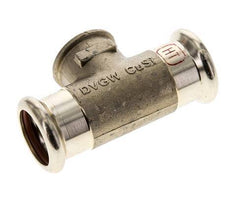 T-Pressfitting - 22mm Innengewinde & Rp 1/2'' Innengewinde - Kupferlegierung
