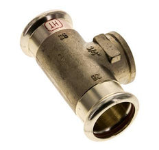 T-Pressfitting - 28mm Innengewinde & Rp 3/4'' Innengewinde - Kupferlegierung