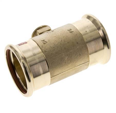 T-Pressfitting - 54mm Innengewinde & Rp 1/2'' Innengewinde - Kupferlegierung
