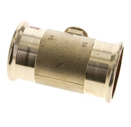 Tee Press Fitting - 54mm Female & Rp 1/2'' Female - Copper alloy