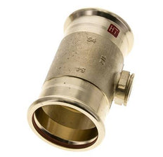 T-Pressfitting - 54mm Innengewinde & Rp 1/2'' Innengewinde - Kupferlegierung