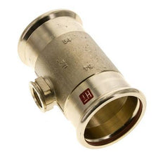 T-Pressfitting - 54mm Innengewinde & Rp 1/2'' Innengewinde - Kupferlegierung