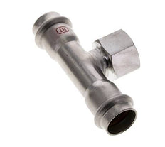 T-Pressfitting - 22mm Innengewinde & Rp 3/4'' Innengewinde - Edelstahl