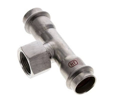 T-Pressfitting - 22mm Innengewinde & Rp 3/4'' Innengewinde - Edelstahl