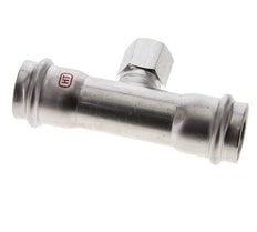 T-Pressfitting - 28mm Innengewinde & Rp 1/2'' Innengewinde - Edelstahl