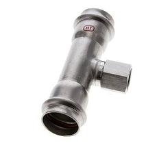 T-Pressfitting - 28mm Innengewinde & Rp 1/2'' Innengewinde - Edelstahl