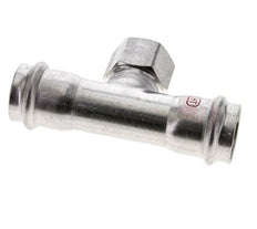 T-Pressfitting - 28mm Innengewinde & Rp 3/4'' Innengewinde - Edelstahl