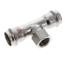 T-Pressfitting - 28mm Innengewinde & Rp 3/4'' Innengewinde - Edelstahl