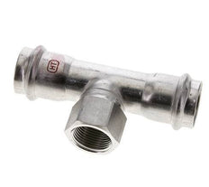 T-Pressfitting - 28mm Innengewinde & Rp 3/4'' Innengewinde - Edelstahl