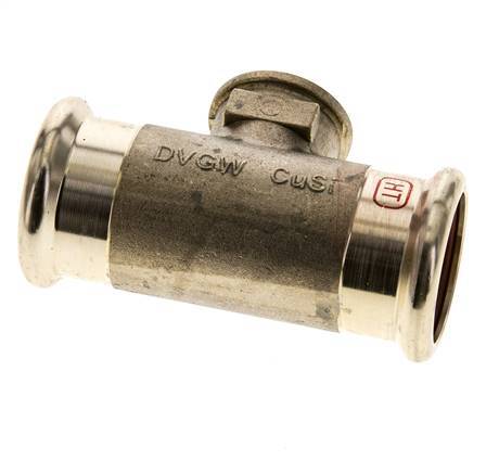 Tee Press Fitting - 35mm Female & Rp 1/2'' Female - Stainless Steel