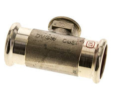 Tee Press Fitting - 35mm Female & Rp 1/2'' Female - Stainless Steel