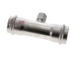 T-Pressfitting - 42mm Innengewinde & Rp 1/2'' Innengewinde - Edelstahl