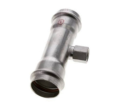T-Pressfitting - 42mm Innengewinde & Rp 1/2'' Innengewinde - Edelstahl