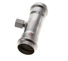 T-Pressfitting - 42mm Innengewinde & Rp 1/2'' Innengewinde - Edelstahl
