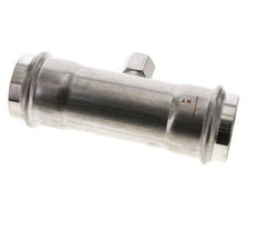 T-Pressfitting - 54mm Innengewinde & Rp 1/2'' Innengewinde - Edelstahl