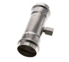 T-Pressfitting - 54mm Innengewinde & Rp 1/2'' Innengewinde - Edelstahl