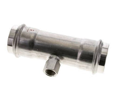 T-Pressfitting - 54mm Innengewinde & Rp 1/2'' Innengewinde - Edelstahl