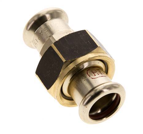 Pressverschraubung - 15mm Innengewinde - Kupferlegierung Flachdichtung