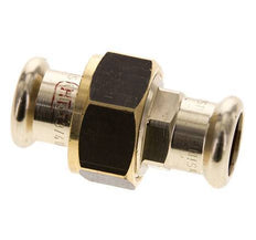 Pressverschraubung - 15mm Innengewinde - Kupferlegierung Flachdichtung