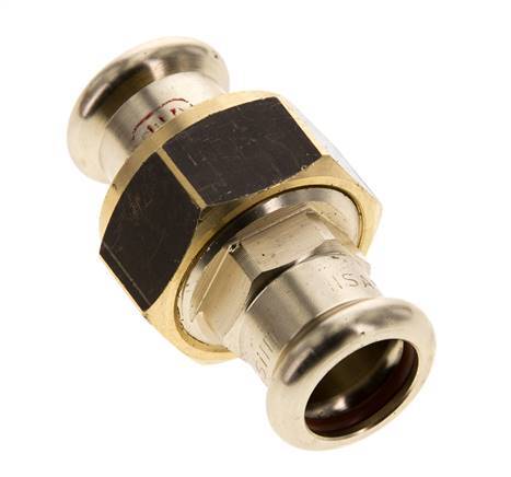 Pressverschraubung - 15mm Innengewinde - Kupferlegierung Flachdichtung