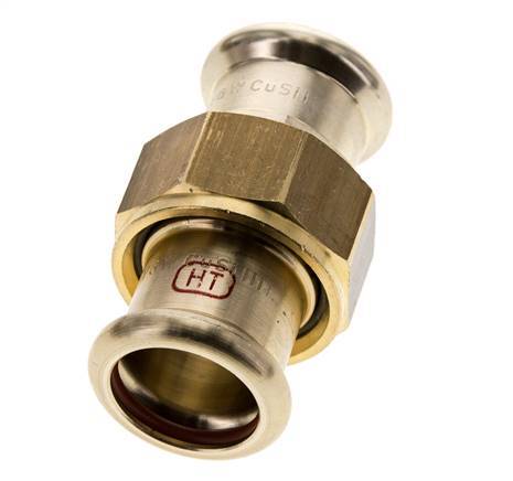 Pressverschraubung - 22mm Innengewinde - Kupferlegierung Flachdichtung