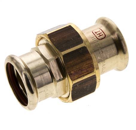 Pressverschraubung - 28mm Innengewinde - Kupferlegierung Flachdichtung