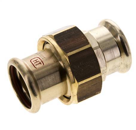 Pressverschraubung - 28mm Innengewinde - Kupferlegierung Flachdichtung