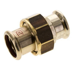 Pressverschraubung - 28mm Innengewinde - Kupferlegierung Flachdichtung