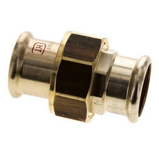Pressverschraubung - 28mm Innengewinde - Kupferlegierung Flachdichtung