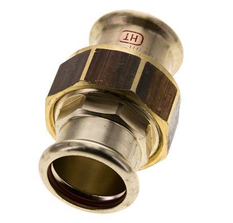 Pressverschraubung - 28mm Innengewinde - Kupferlegierung Flachdichtung