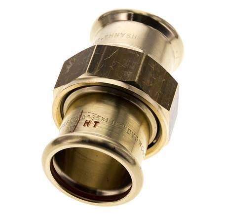 Pressverschraubung - 35mm Innengewinde - Kupferlegierung Flachdichtung